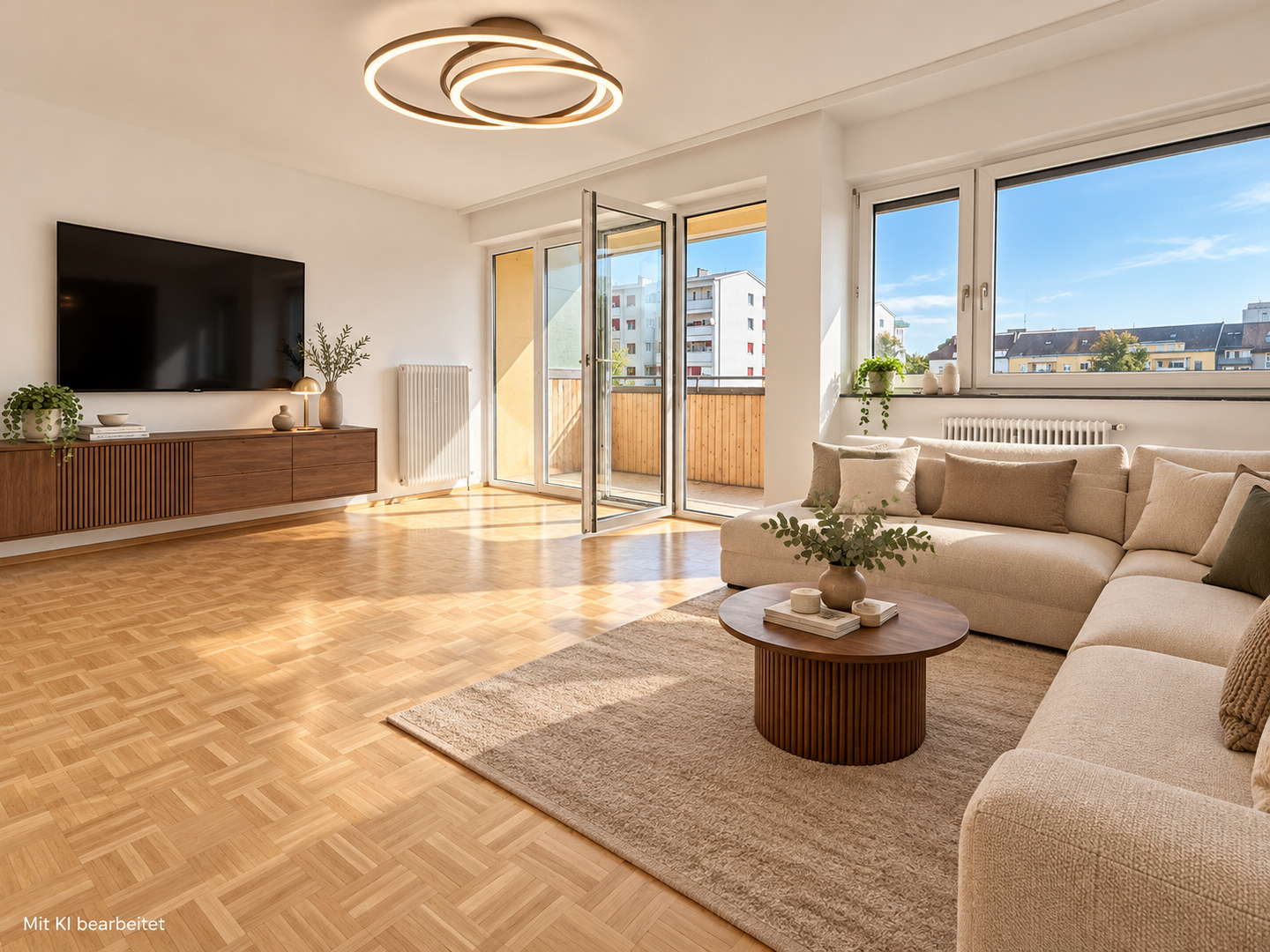 Gut geschnittene und helle 3-Zimmer-Wohnung mit Loggia, Lift und Stellplatz